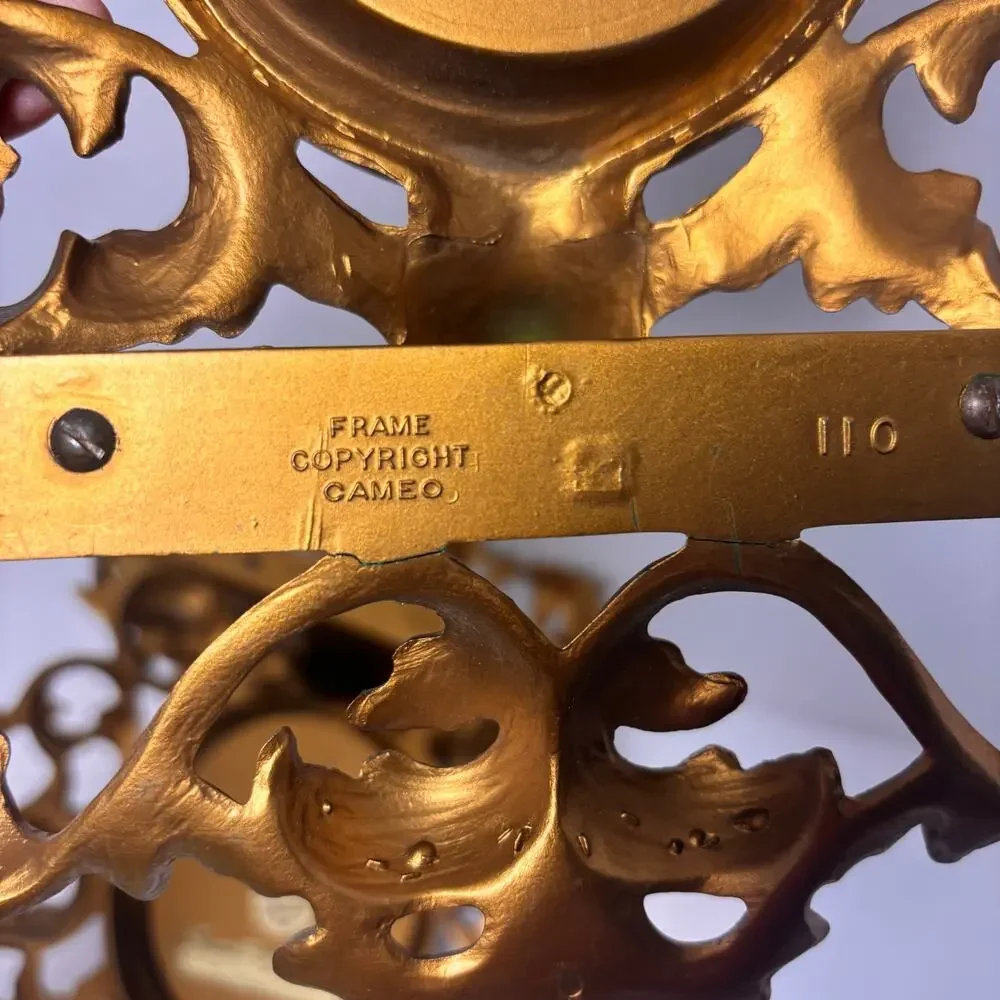 Pair of Gold Rococo Shelf Sconces 